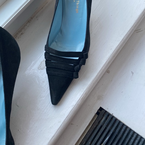 Gorgeous, black suede heels - Picture 5 of 9